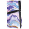 Blue Violet Watercolor Geode PS5 Pro Disk Console Skin