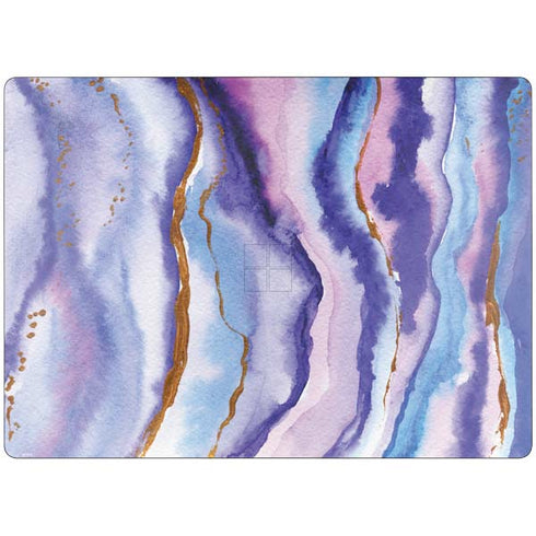 Blue Violet Watercolor Geode Surface Laptop 7 13.8in Skin