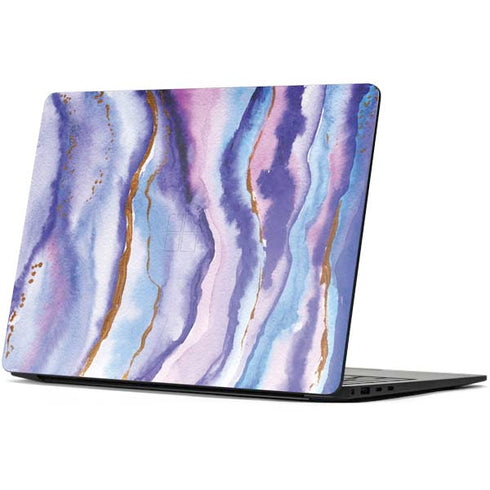 Blue Violet Watercolor Geode Surface Laptop 7 15in Skin