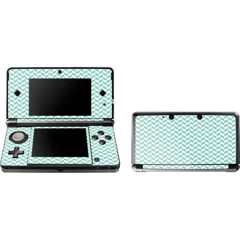 Blue White Chevron Nintendo Skins
