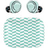 Blue White Chevron Amazon Echo Buds Skin