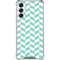 Blue White Chevron Gabb Phone 4 Clear Case