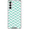 Blue White Chevron Galaxy A16 5G Clear Case