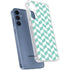 Blue White Chevron Galaxy A35 5G Clear Case