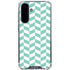 Blue White Chevron Galaxy A36 5G Clear Case