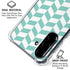 Blue White Chevron Galaxy A36 5G Clear Case