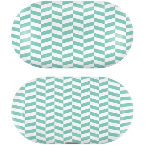 Blue White Chevron Galaxy Buds Plus Skin