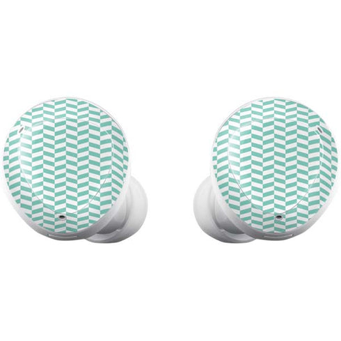 Blue White Chevron Galaxy Buds Plus Skin