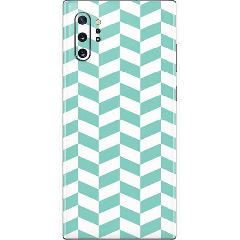 Blue White Chevron Galaxy Note 10 Plus Skin