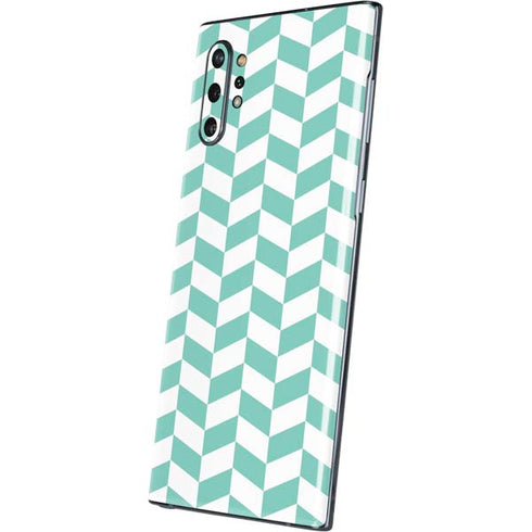 Blue White Chevron Galaxy Note 10 Plus Skin