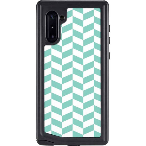 Blue White Chevron Galaxy Cases