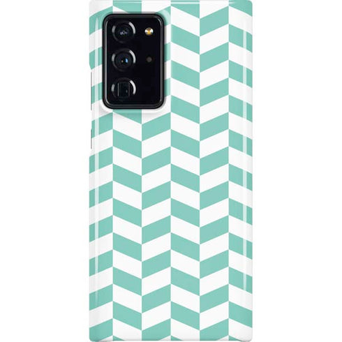 Blue White Chevron Galaxy Cases