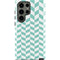 Blue White Chevron Galaxy S23 Ultra Pro Case
