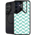 Blue White Chevron Galaxy S24 FE Kickstand Case