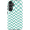 Blue White Chevron Galaxy S25 Impact Case