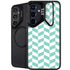 Blue White Chevron Galaxy S24 Plus Kickstand Case