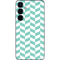 Blue White Chevron Galaxy S24 Plus Skin
