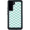 Blue White Chevron Galaxy S24 Plus Waterproof Case