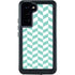 Blue White Chevron Galaxy S24 Plus Waterproof Case