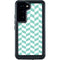 Blue White Chevron Galaxy S24 Waterproof Case