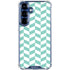 Blue White Chevron Galaxy S25 Clear Case