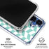 Blue White Chevron Galaxy S25 Plus Clear Case