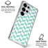 Blue White Chevron Galaxy S25 Ultra Clear Case