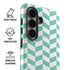 Blue White Chevron Galaxy S26 Impact Case