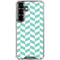 Blue White Chevron Galaxy S26 Plus Clear Case