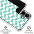 Blue White Chevron Galaxy S26 Plus Clear Case