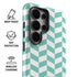 Blue White Chevron Galaxy S26 Ultra Impact Case