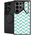 Blue White Chevron Galaxy S26 Ultra Kickstand Case