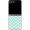 Blue White Chevron Galaxy Z Flip6 Skin