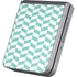 Blue White Chevron Galaxy Z Flip6 Skin
