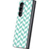 Blue White Chevron Galaxy Z Fold5 5G Skin