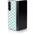 Blue White Chevron Galaxy Z Fold5 5G Skin
