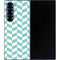 Blue White Chevron Galaxy Z Fold6 Skin