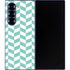 Blue White Chevron Galaxy Z Fold6 Skin
