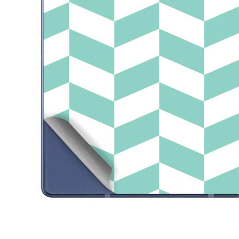 Blue White Chevron Galaxy Z Fold6 Skin