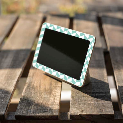 Blue White Chevron Google Home Hub Skin