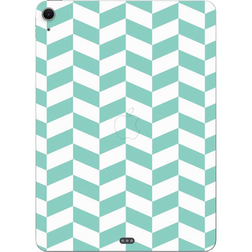 Blue White Chevron Apple iPad Air Skin