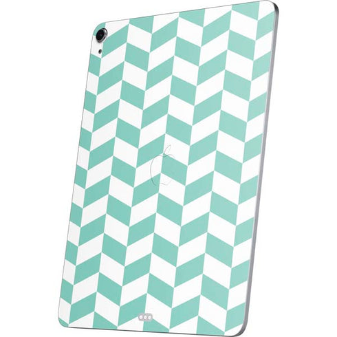 Blue White Chevron Apple iPad Air Skin