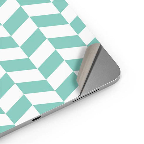 Blue White Chevron Apple iPad Air Skin