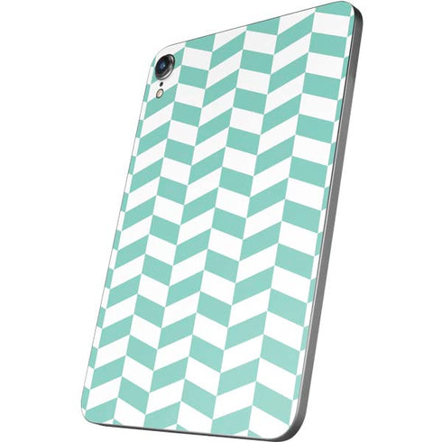 Blue White Chevron Apple iPad Mini Skin