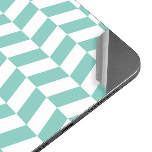 Blue White Chevron Apple iPad Mini Skin