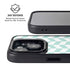 Blue White Chevron iPhone 14 Plus Kickstand Case