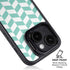 Blue White Chevron iPhone 14 Plus Kickstand Case