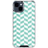 Blue White Chevron iPhone 15 Clear Case