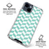 Blue White Chevron iPhone 15 Clear Case
