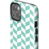 Blue White Chevron iPhone 15 Impact Case
